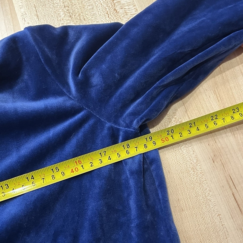 Tommy Bahama Blue‎ Velour Full-Zip Hooded Jacket, Women's Size Small - Picture 8 of 10